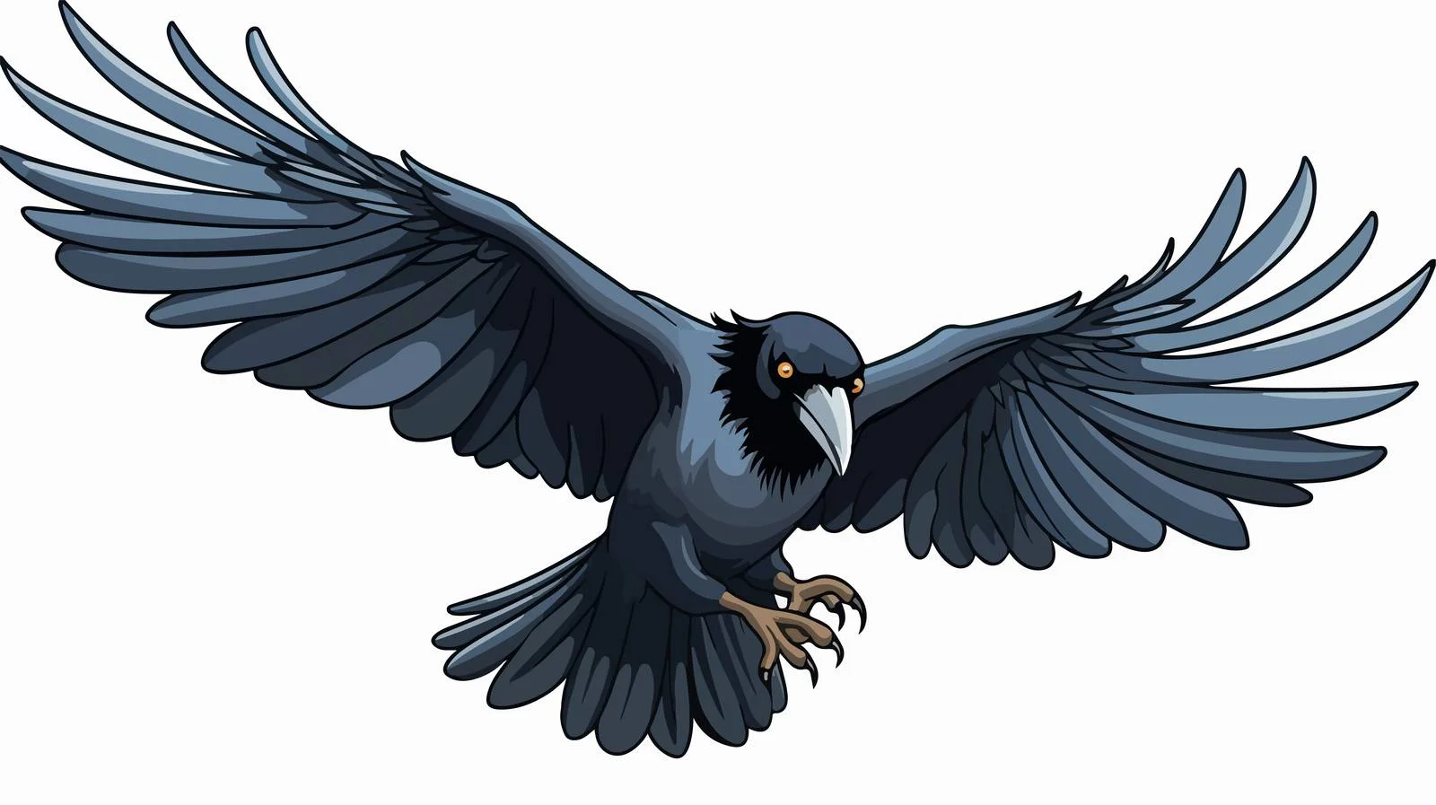 Crow Attack Cartoon Vector Icon — free download from Dotvec