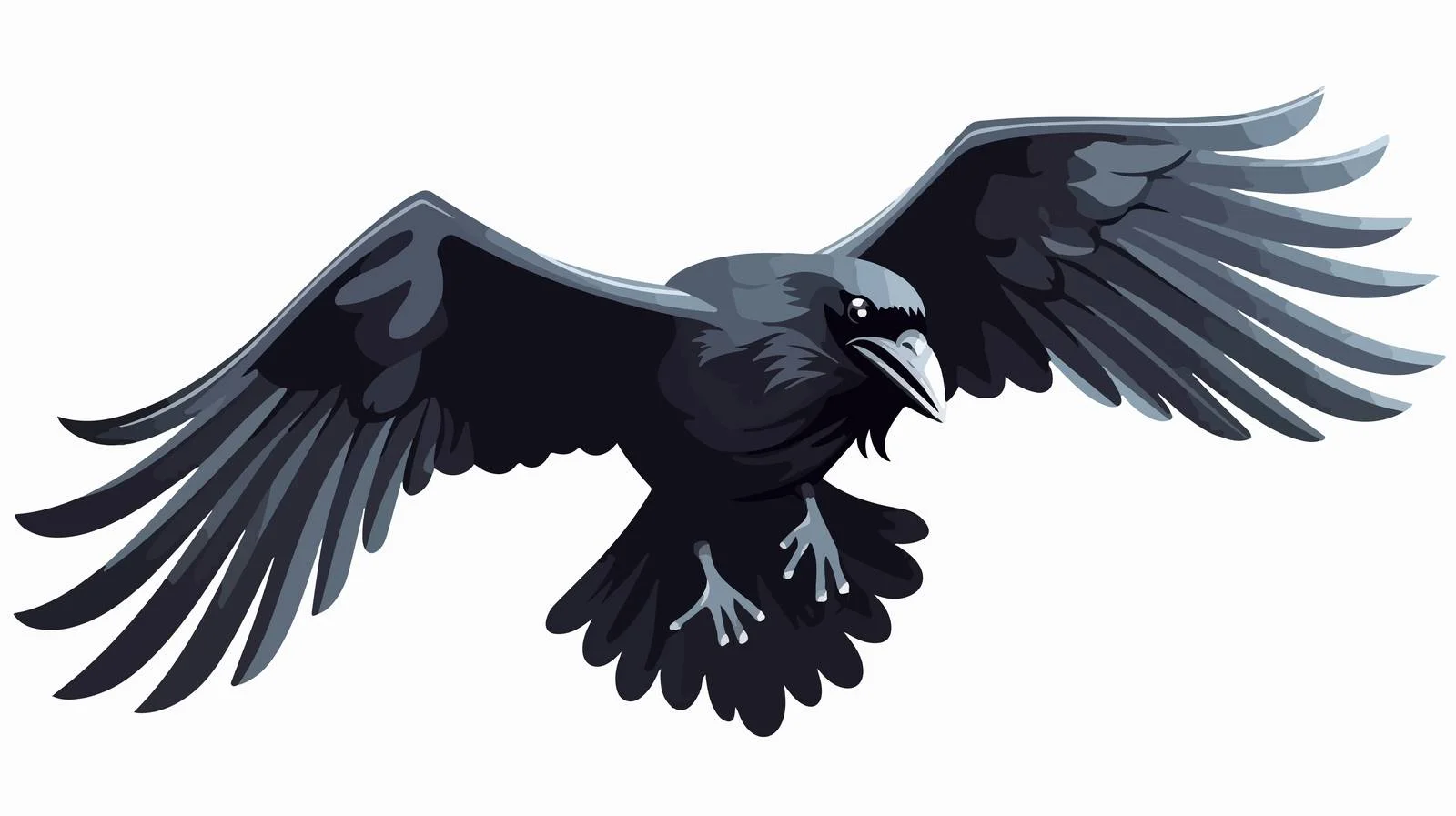 Crow Attack Icon Cartoon Vector Art — free download from Dotvec