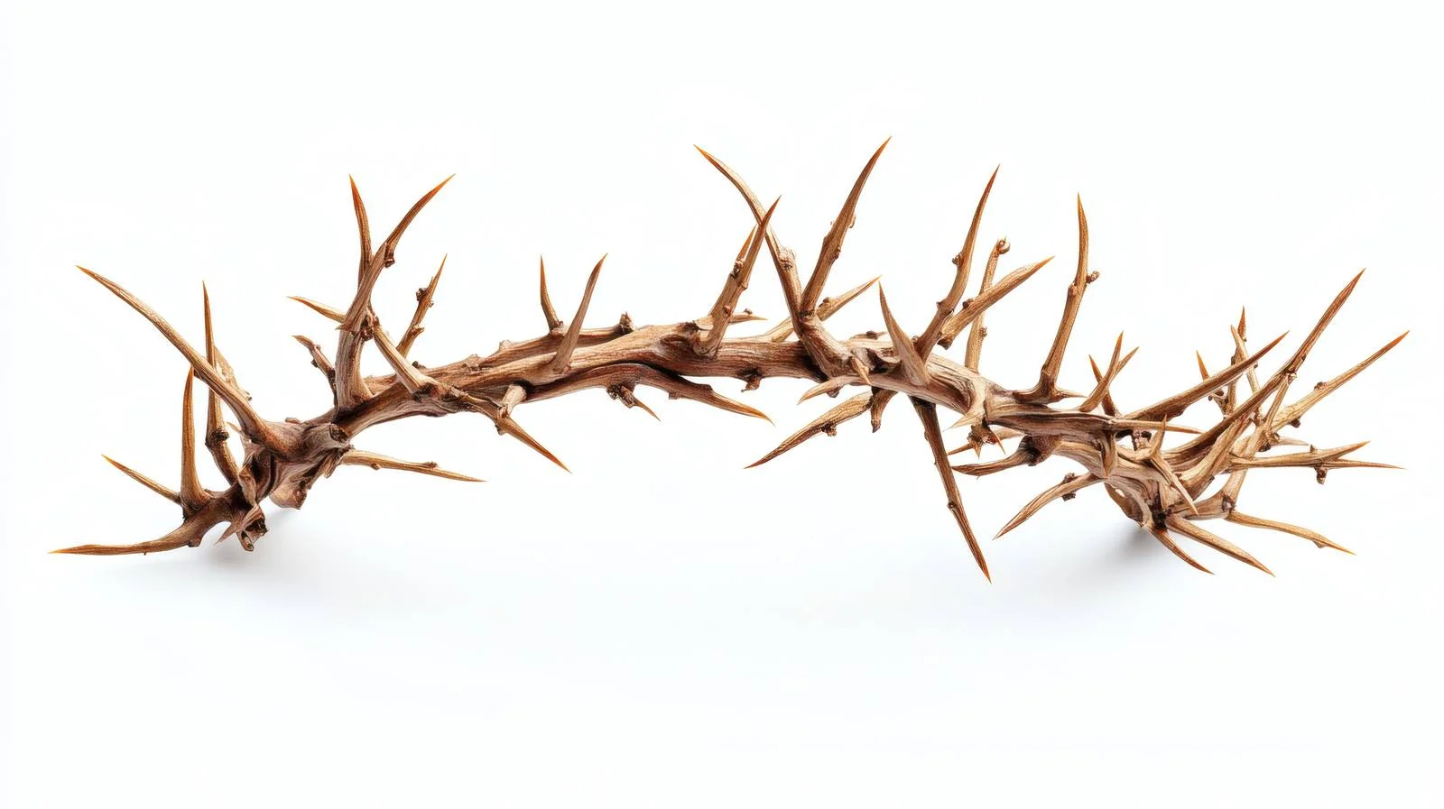 Thorn Crown on White Background Symbolism — free download from Dotvec