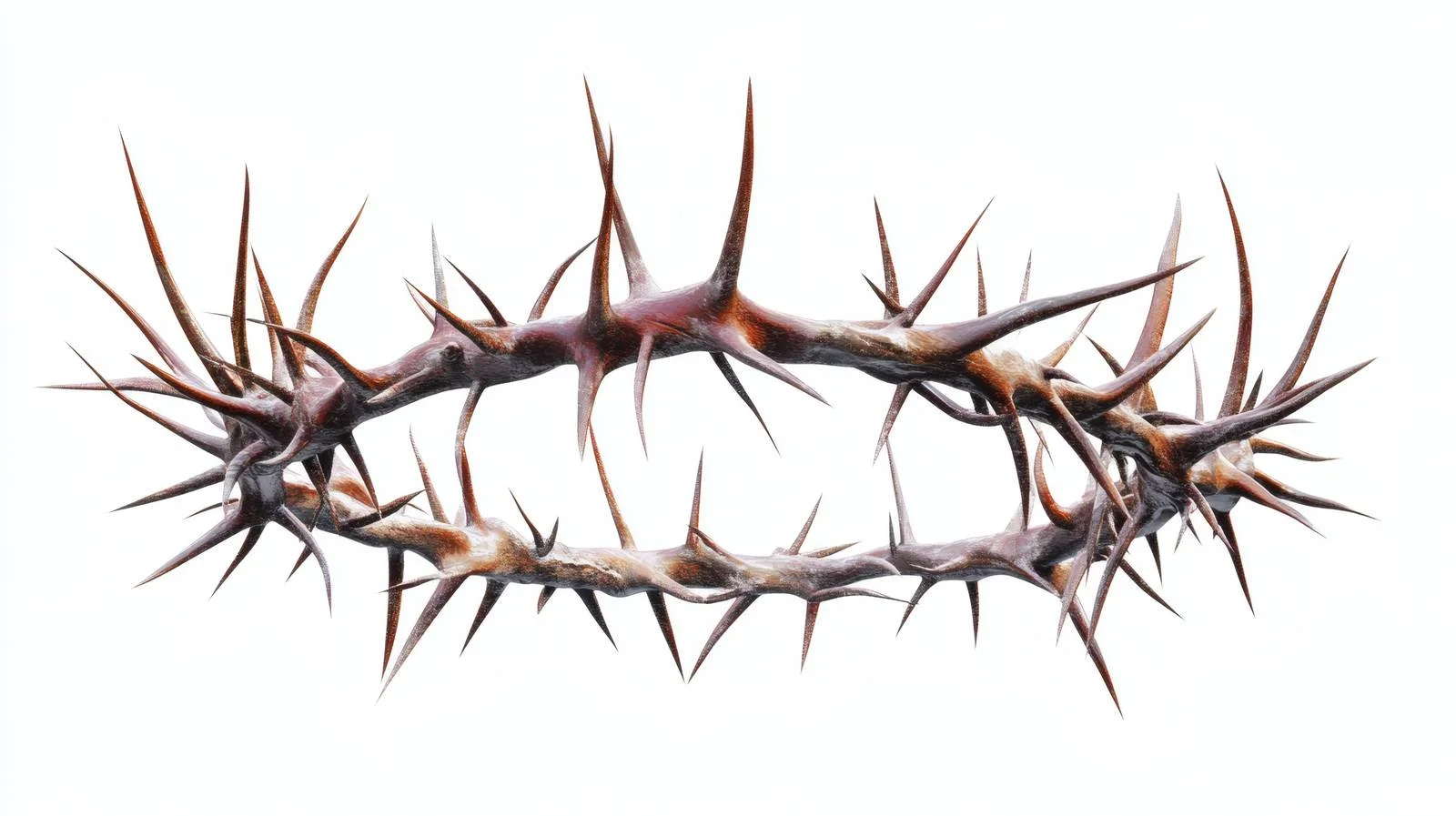 Thorned Crown on White Background Elegance — free download from Dotvec