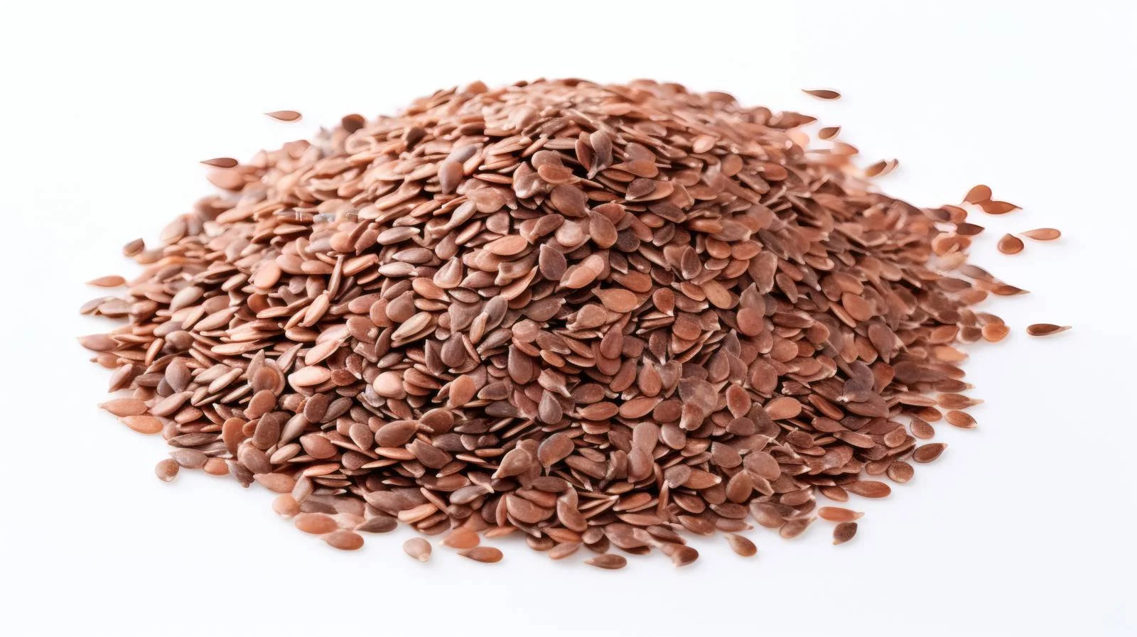 Crushed Flax Seeds on White Background — free download from Dotvec