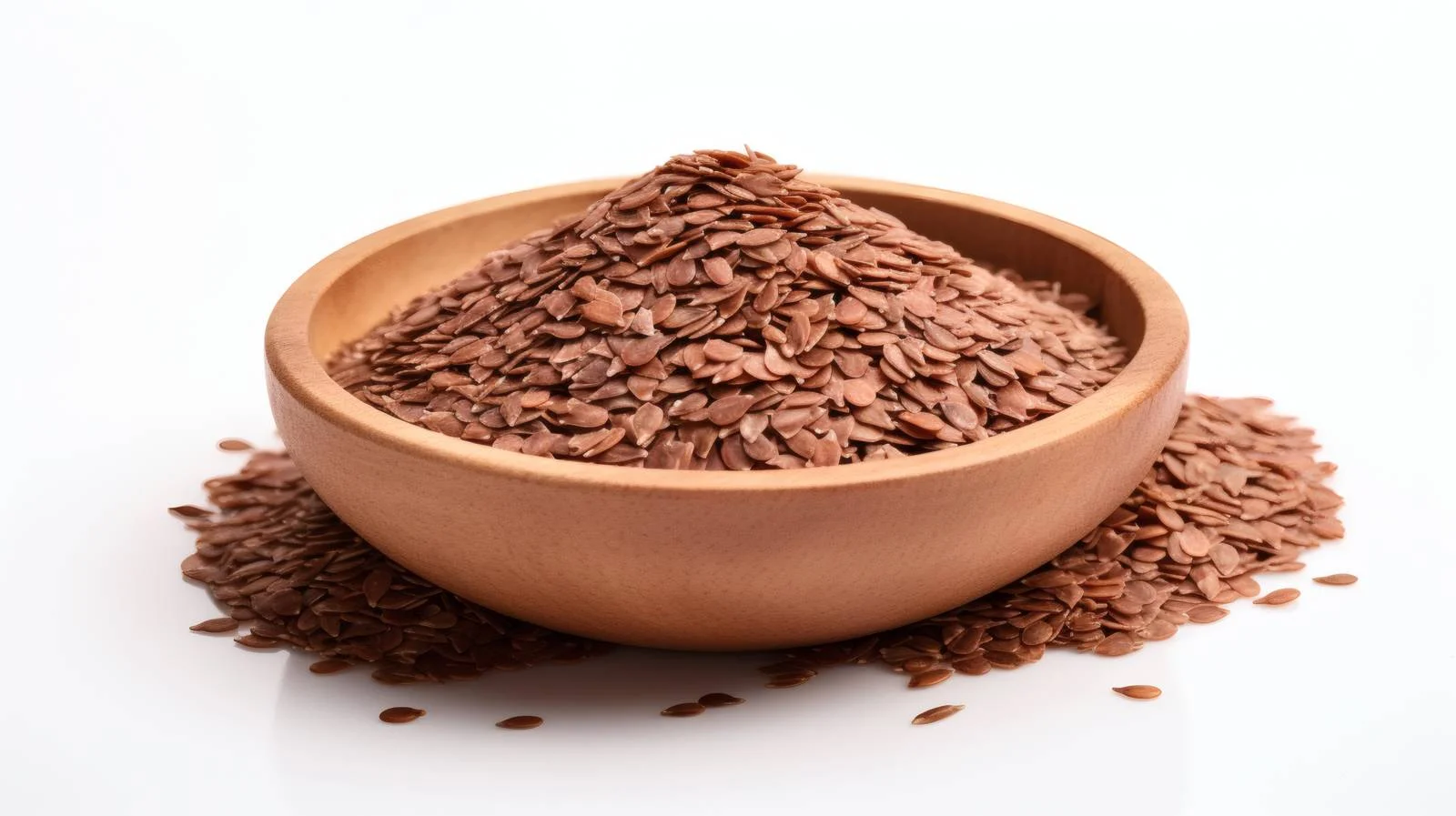 Crushed Flax Seeds on White Background — free download from Dotvec