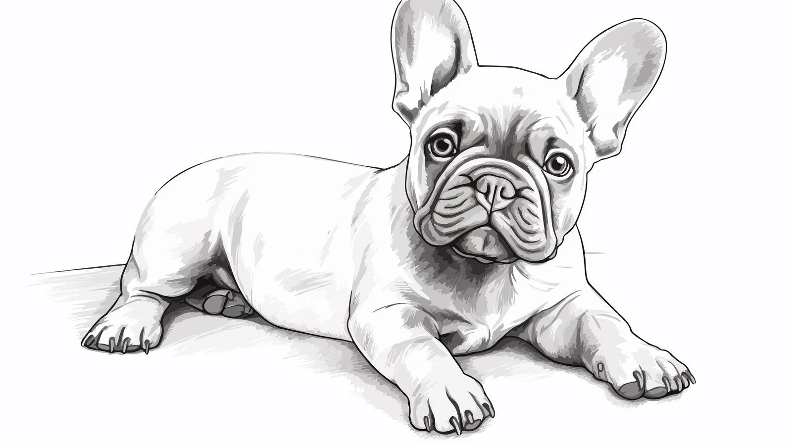 French Bulldog Cartoon Vector Illustration — free download from Dotvec