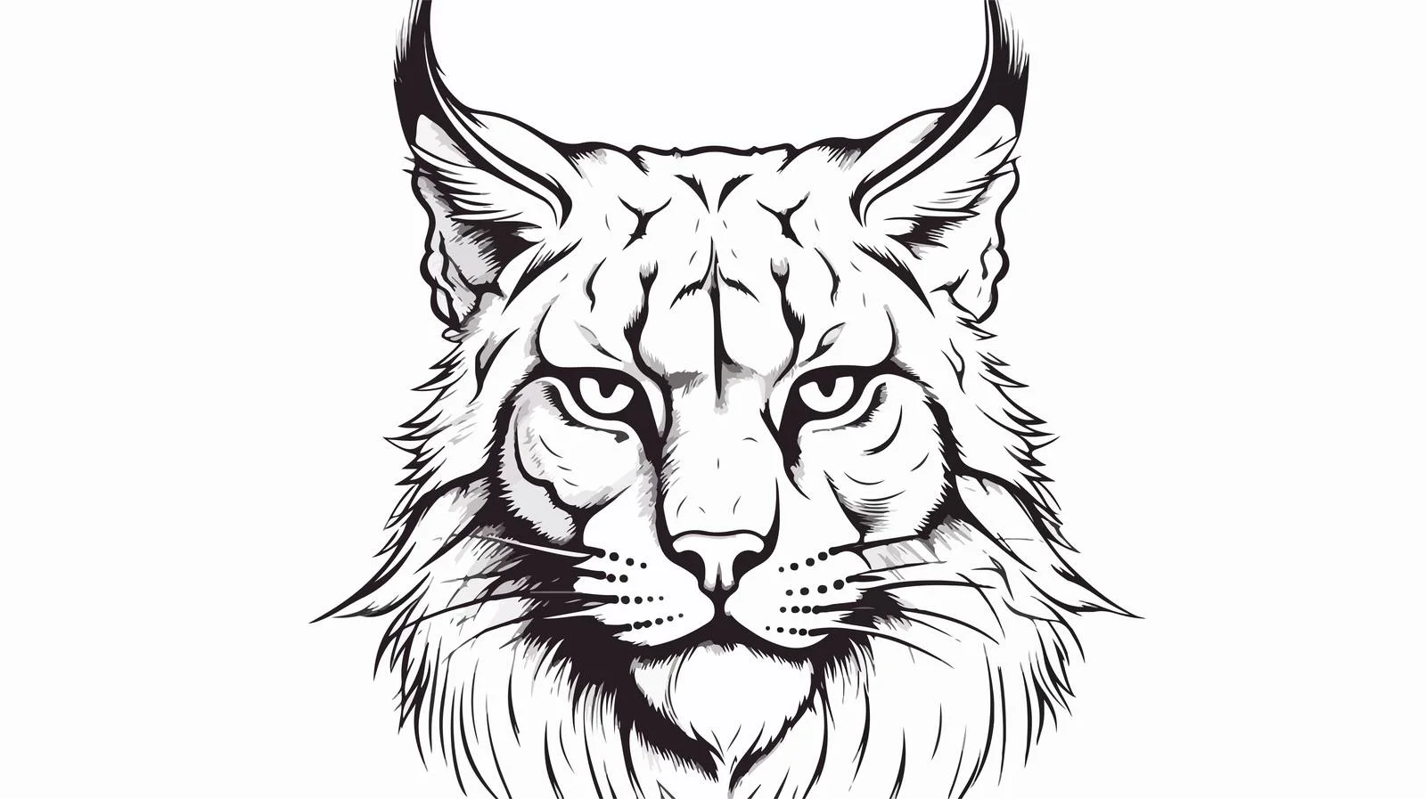 Hand-Drawn Cute Lynx Vector Illustration — free download from Dotvec