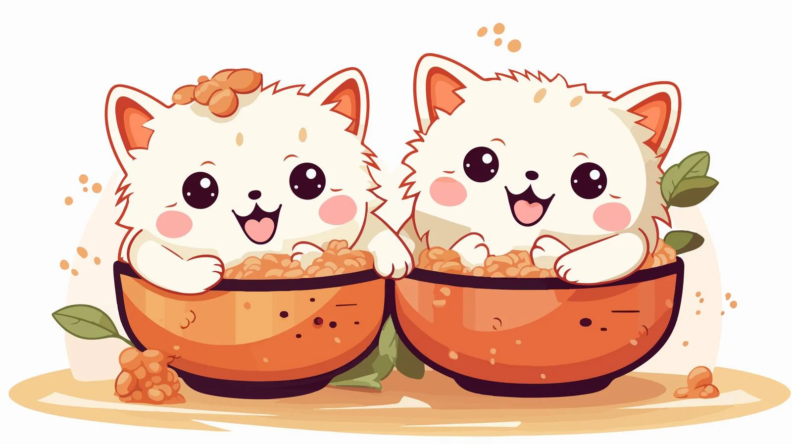 Cute & Funny Sego Kucing Dish — free download from Dotvec