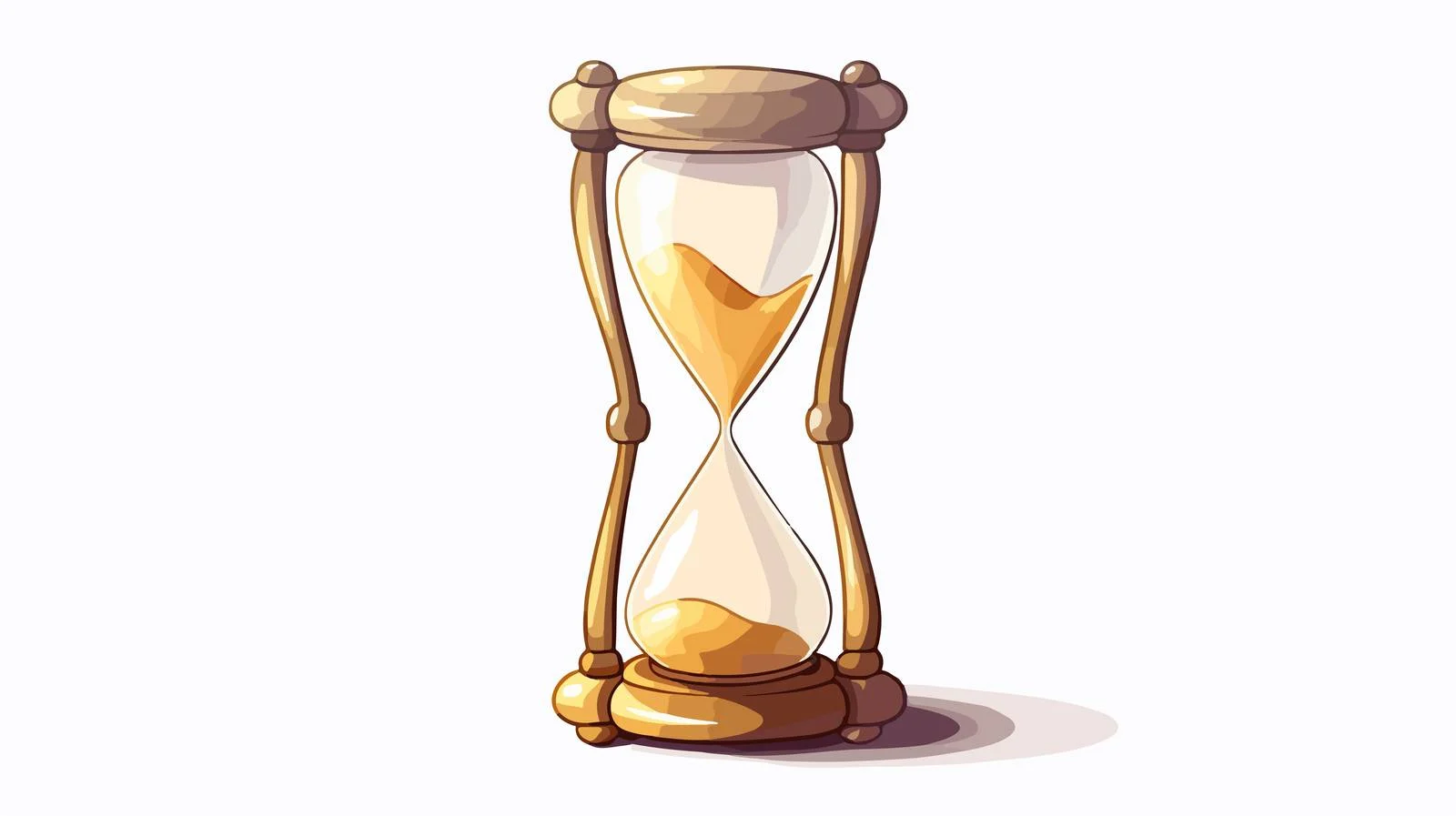 Vintage Style Hourglass Vector Illustration — free download from Dotvec