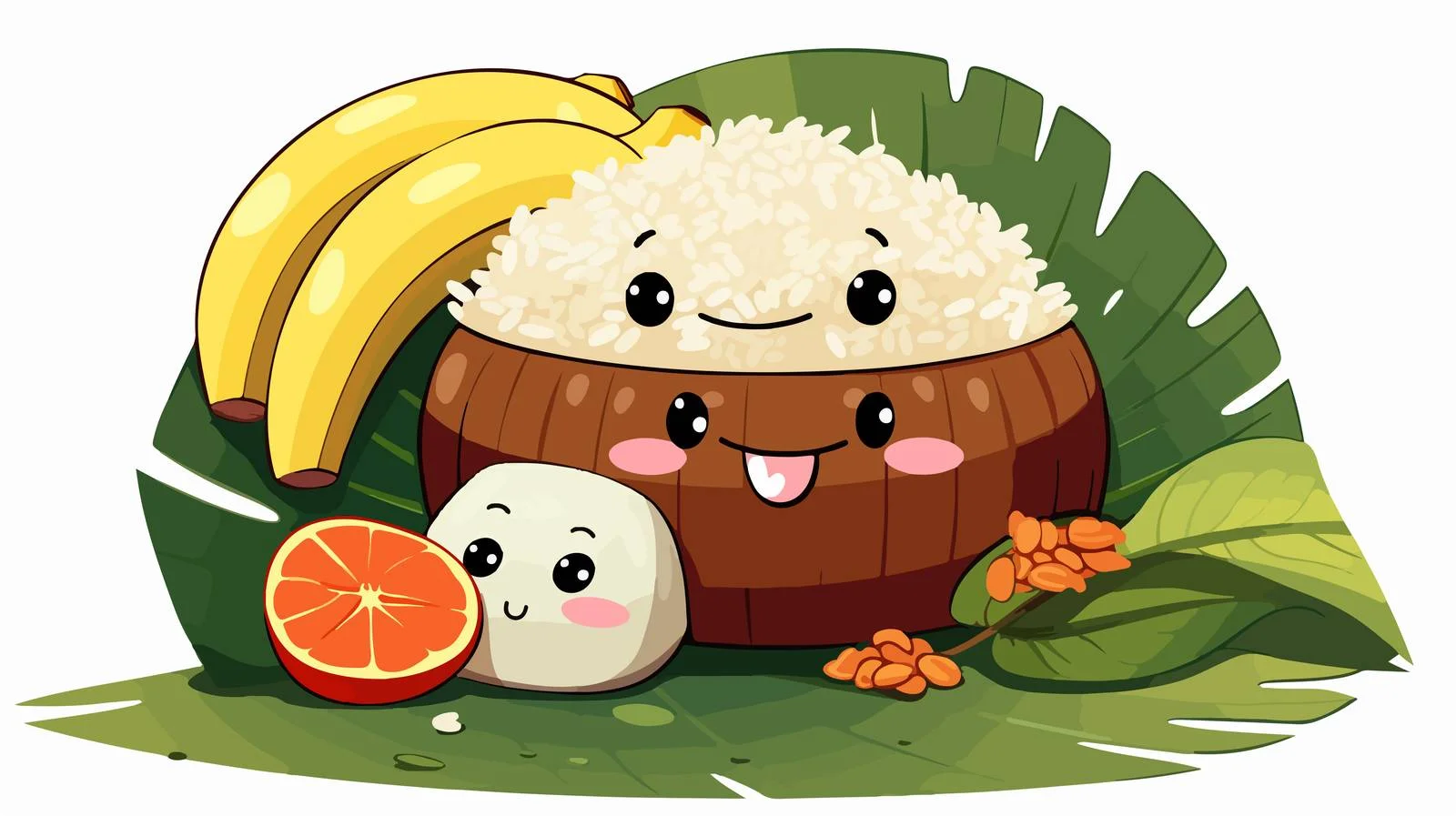 Charming Nasi Bungkus Presentation — free download from Dotvec