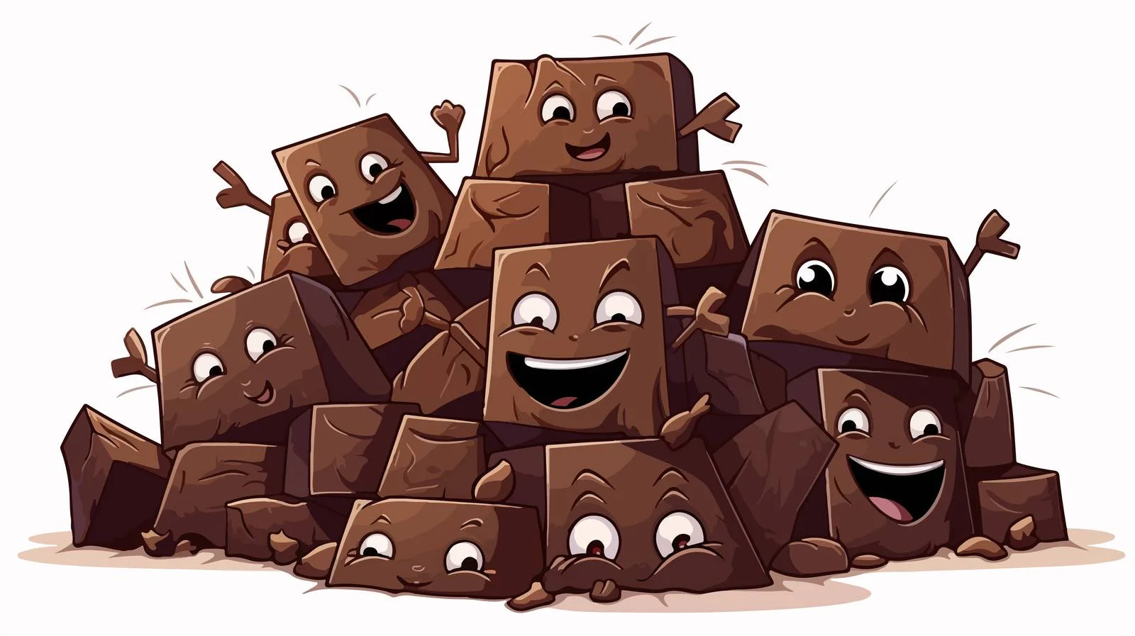 Adorable Dark Chocolate Piles Ready to Eat — free download from Dotvec