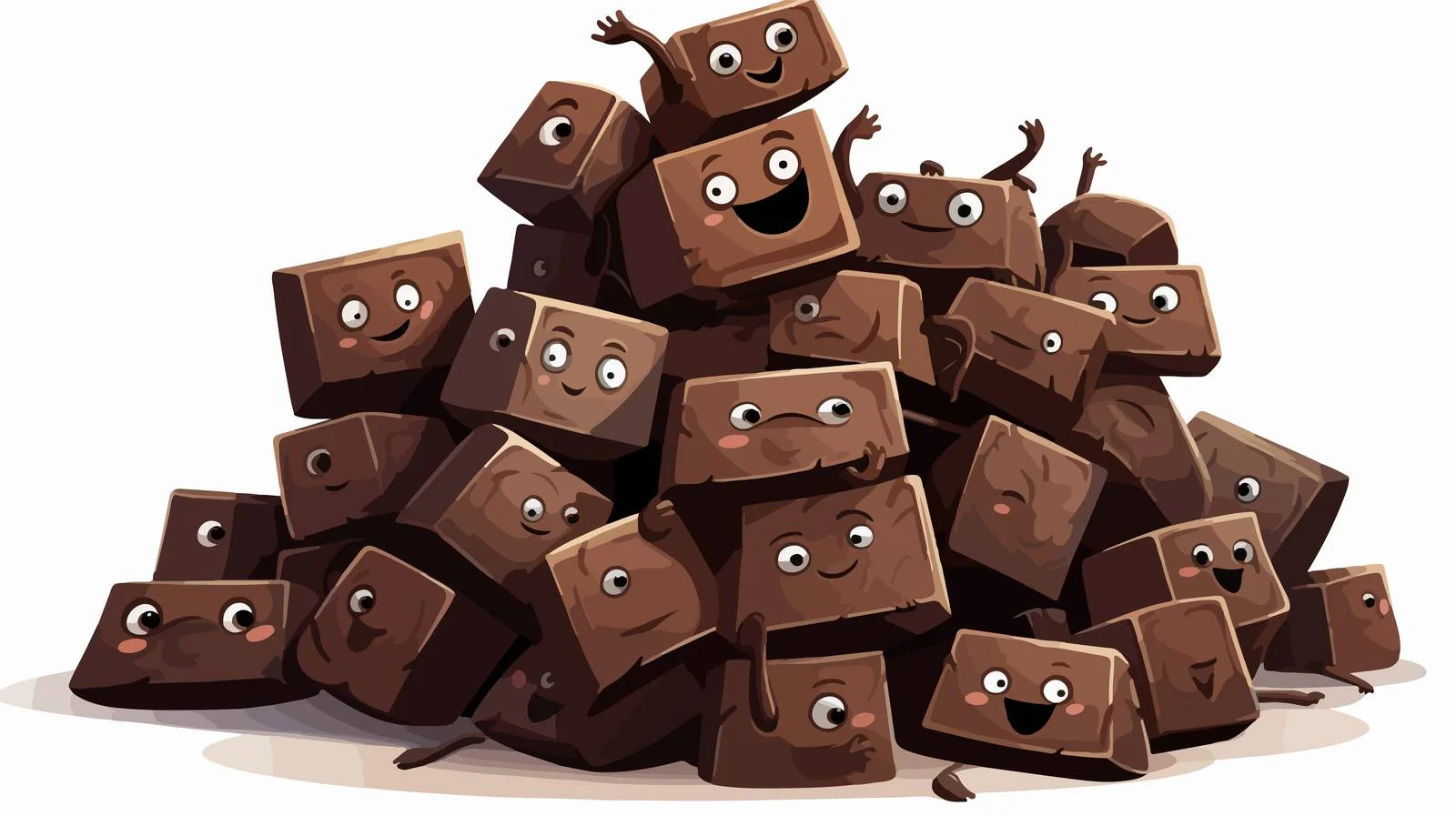 Playful Dark Chocolate Piles — free download from Dotvec