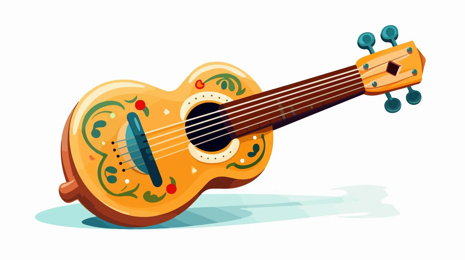 Arabic Guitar Vector Illustration — free download from Dotvec
