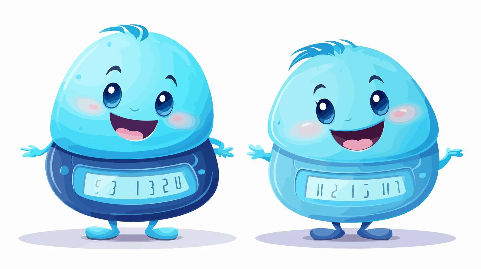 Playful Blue Body Scales Vector Illustration — free download from Dotvec