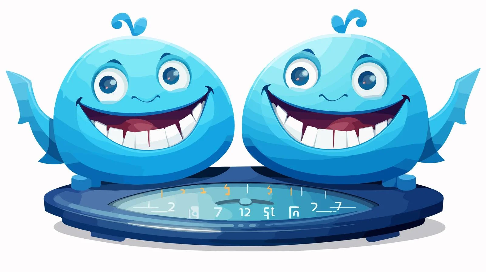 Adorable Blue Body Scales Vector Illustration — free download from Dotvec