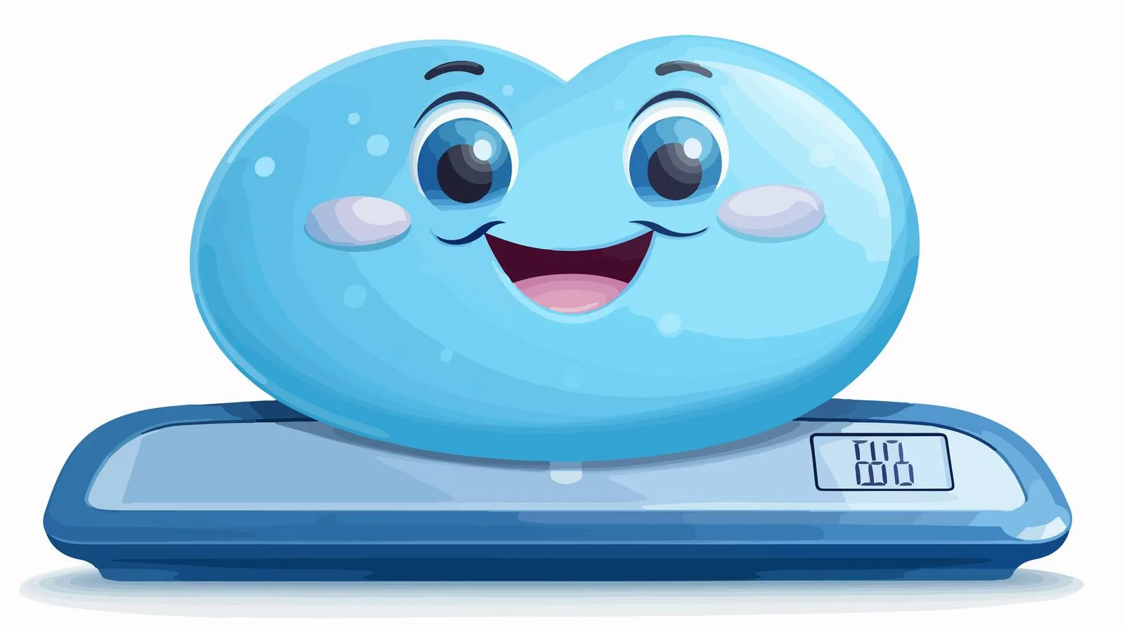 Funny Blue Body Scales Vector Image — free download from Dotvec