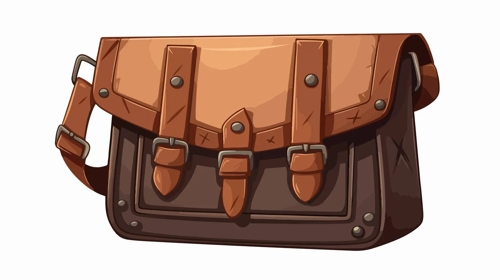 Charming Postman Bag with Mail — free download from Dotvec