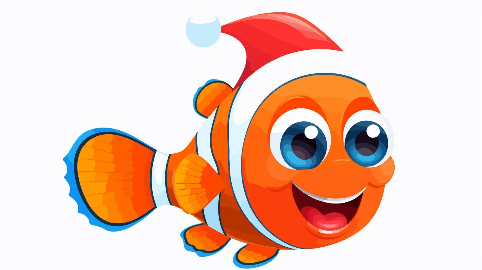 Cheerful Clownfish in Festive Attire — free download from Dotvec