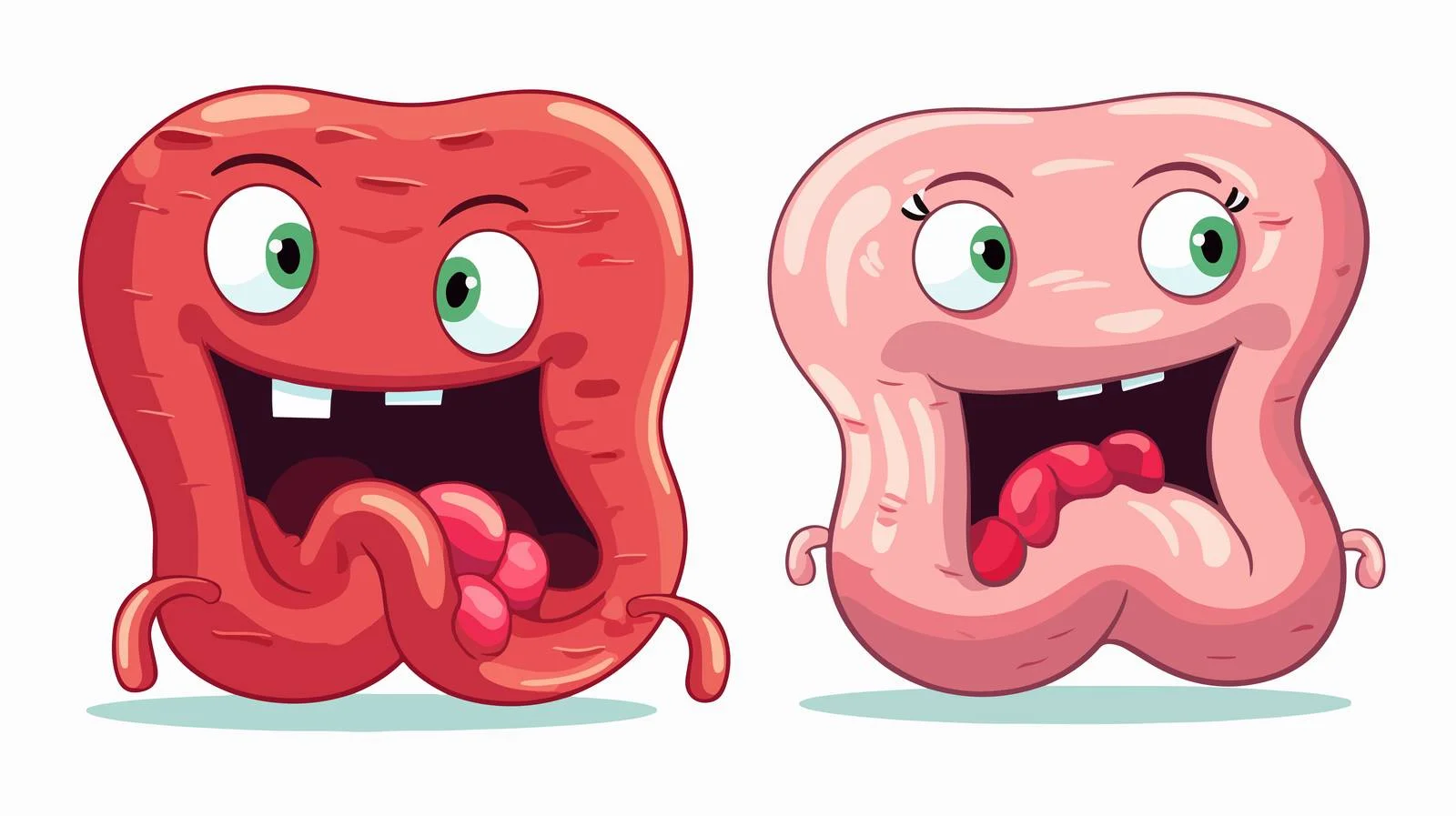 Cartoon Colon Character Illustration — free download from Dotvec