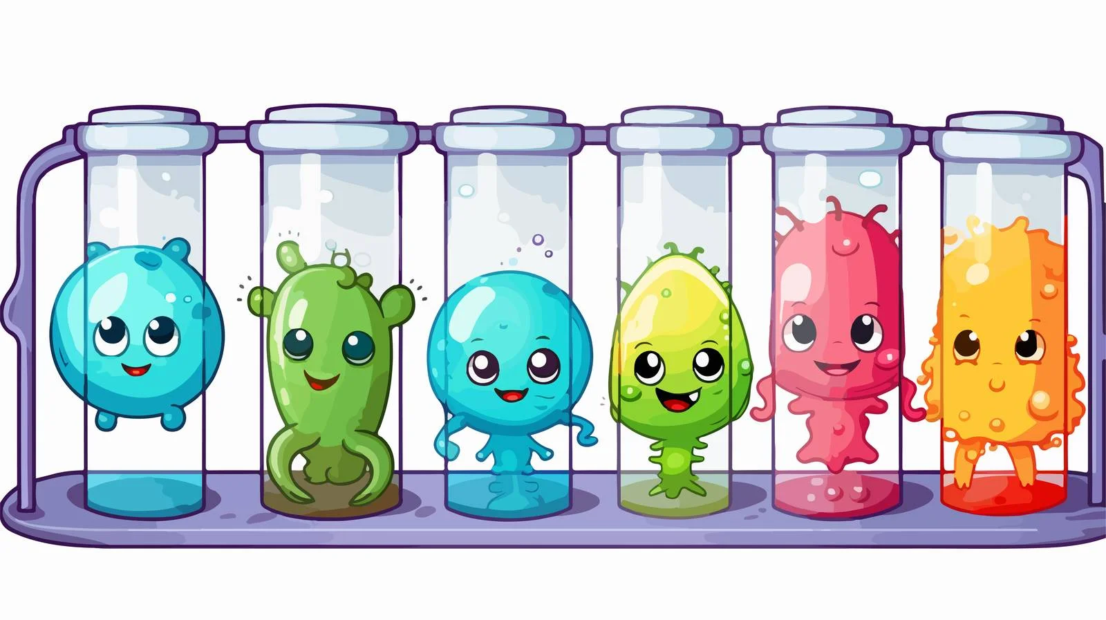 Vibrant Science Laboratory Tube Display — free download from Dotvec