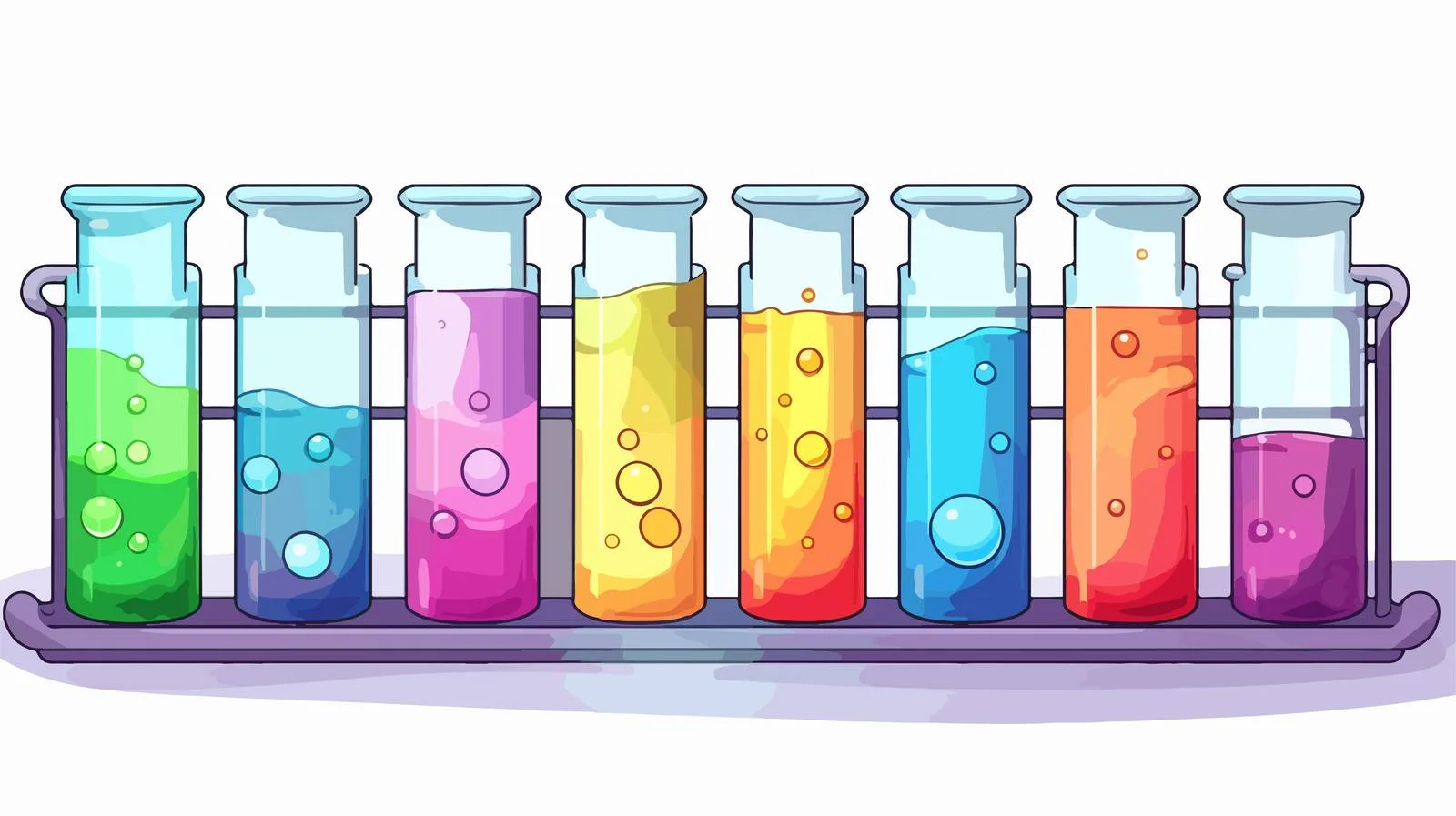 Colorful Chemistry Tube in Research Lab — free download from Dotvec