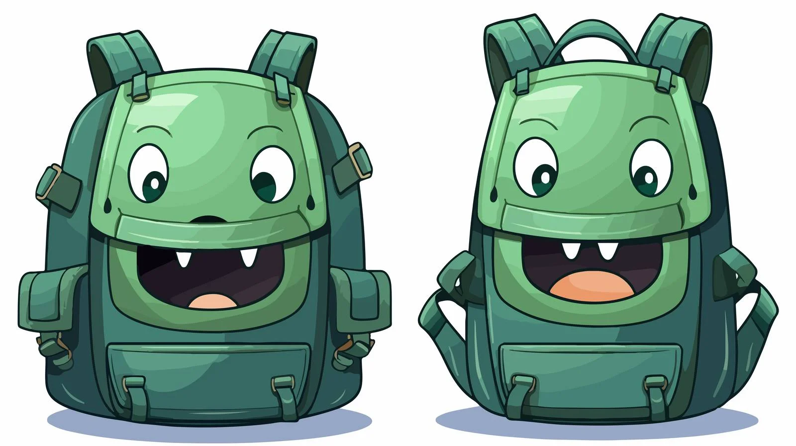 Charming Green Backpack Usage – free tosca image from Dotvec