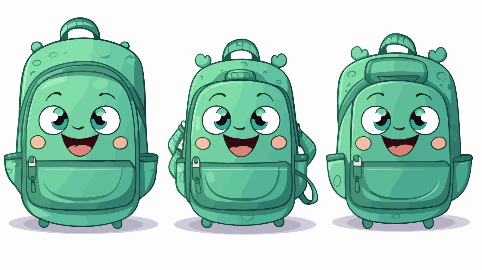 Charming Green Backpack – free tosca image from Dotvec