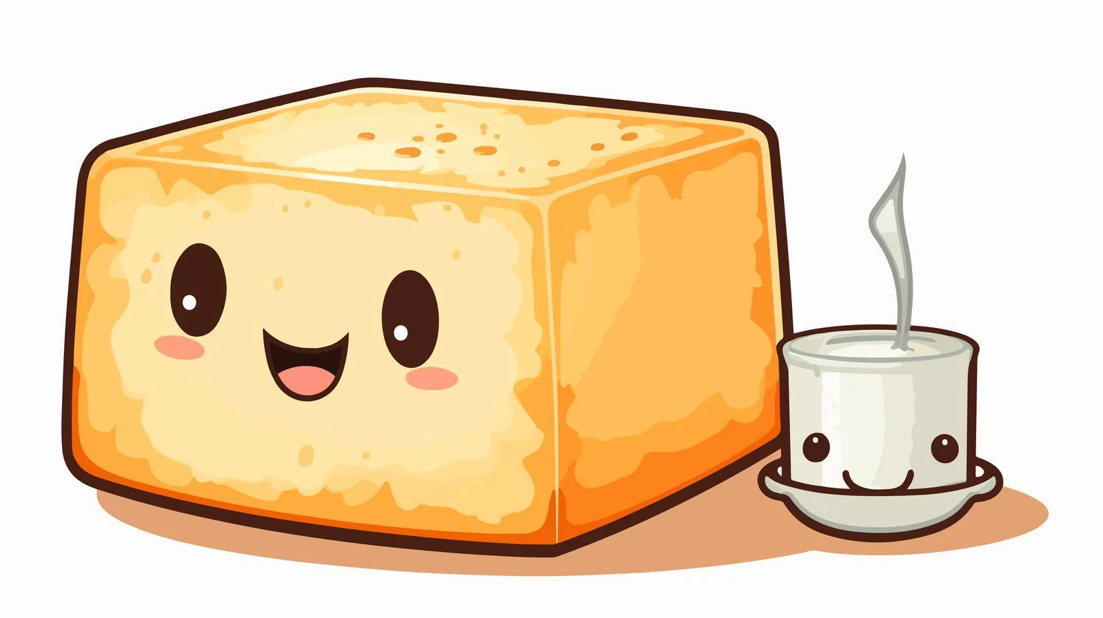 Traditional Cute Tofu Tahu Pong Dish — free download from Dotvec