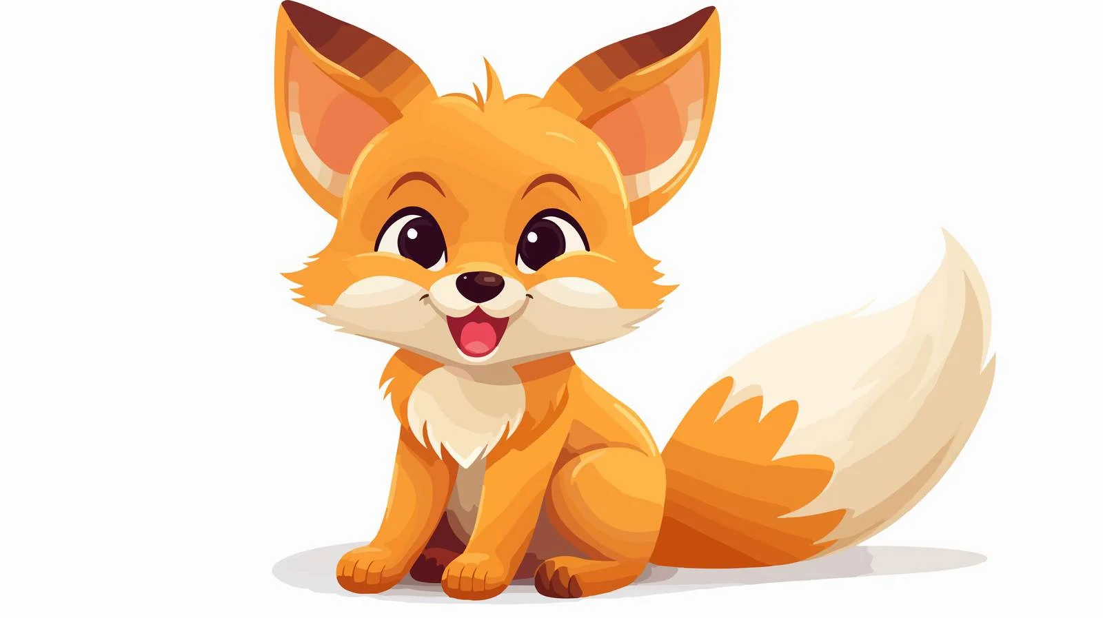 Cheerful Fox Vector Illustration — free download from Dotvec