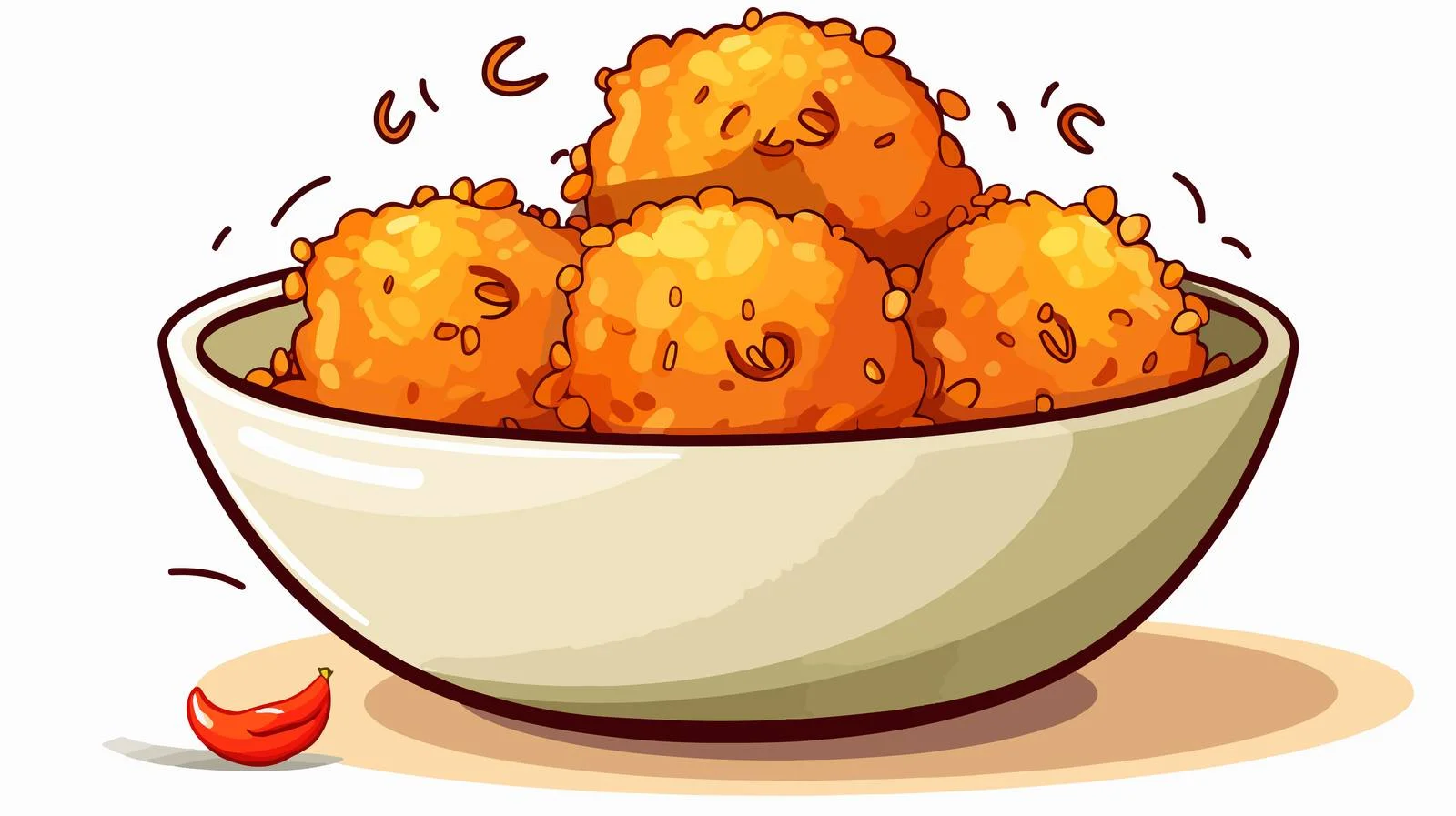 Adorable Nasi Goreng Plating — free download from Dotvec