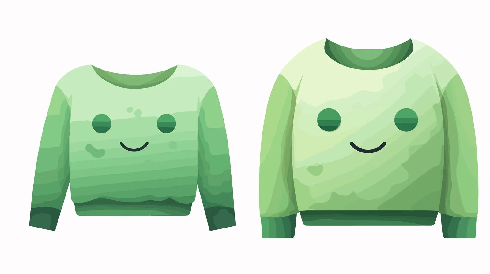 Adorable Green Children's Sweater — free download from Dotvec