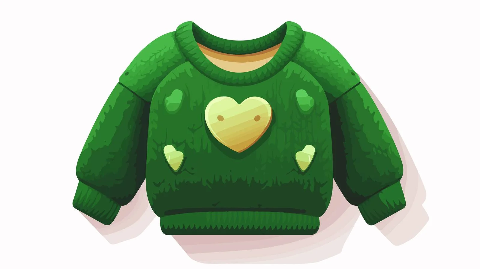 Adorable Green Children's Sweater — free download from Dotvec