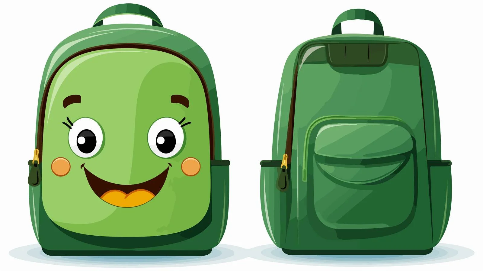 Green Unisex Backpack for Fashion — free download from Dotvec