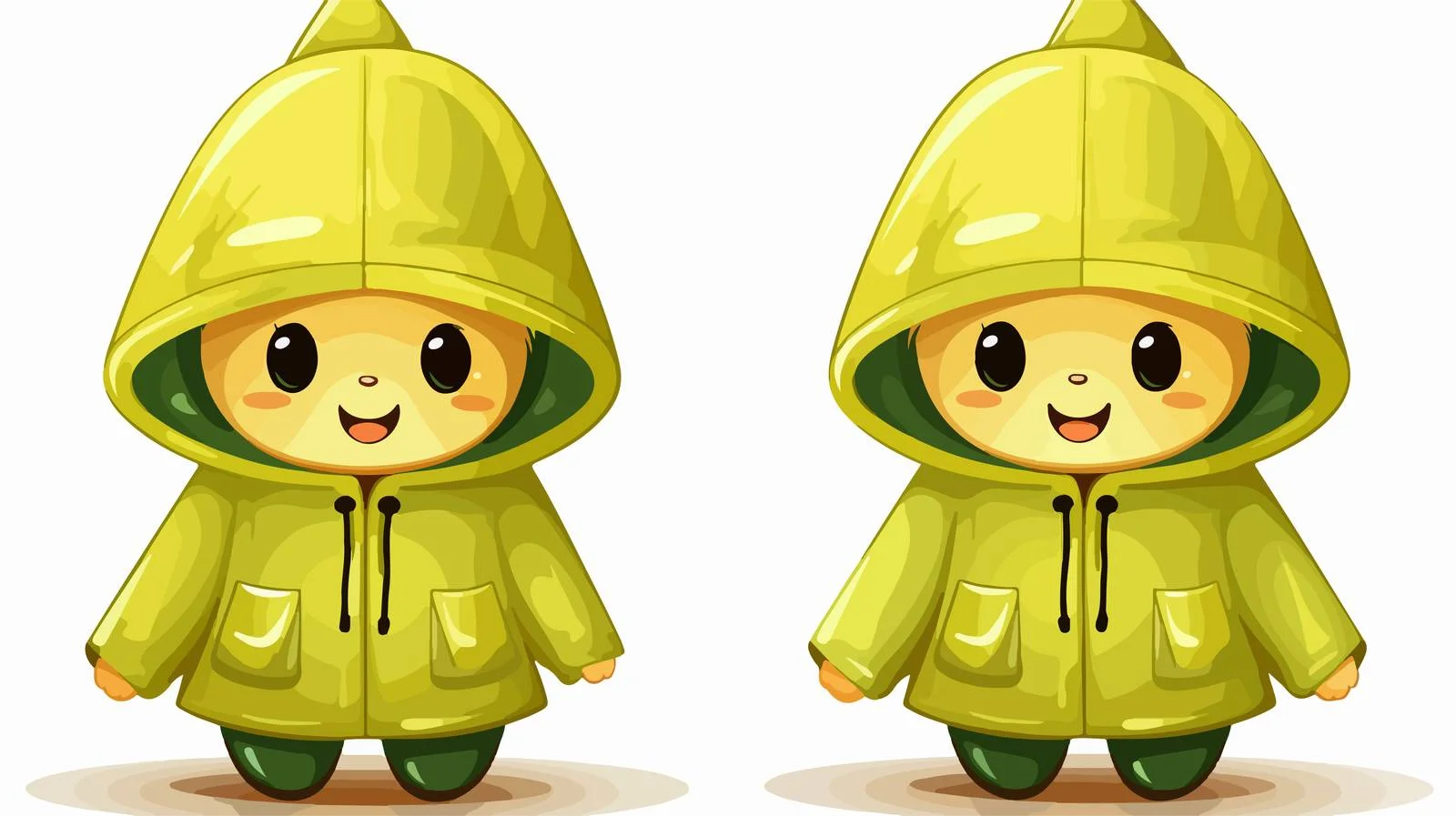Adorable Raincoat Vector Illustration — free download from Dotvec
