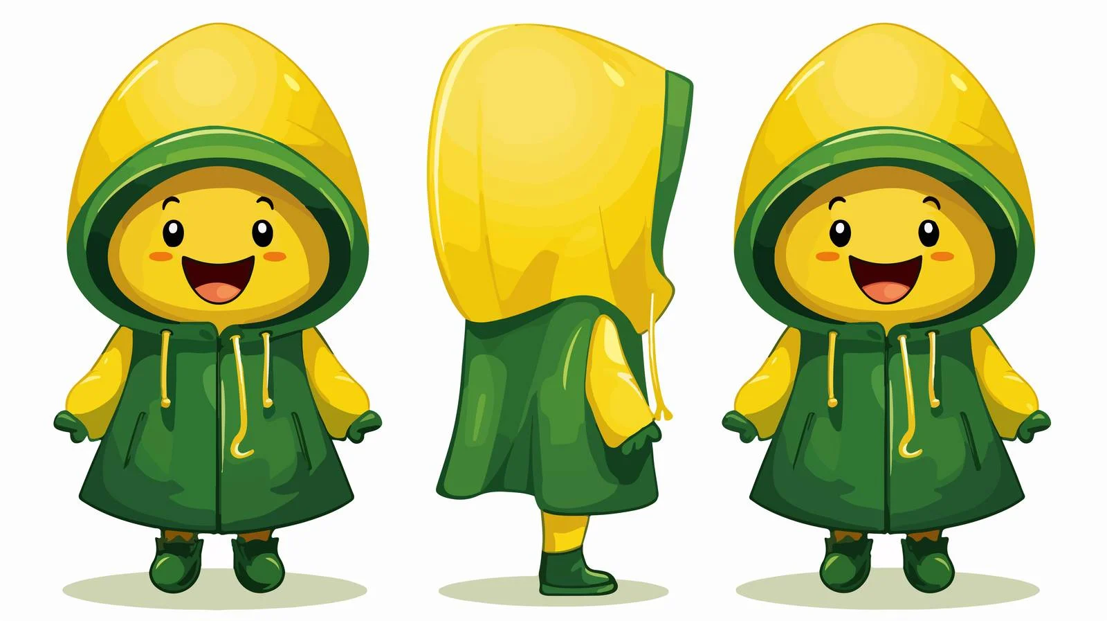 Whimsical Raincoat Vector Illustration — free download from Dotvec