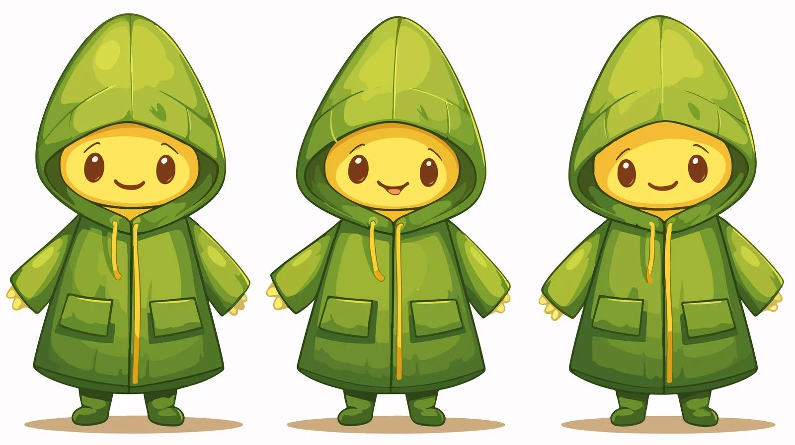 Colorful Raincoat Vector Illustration — free download from Dotvec