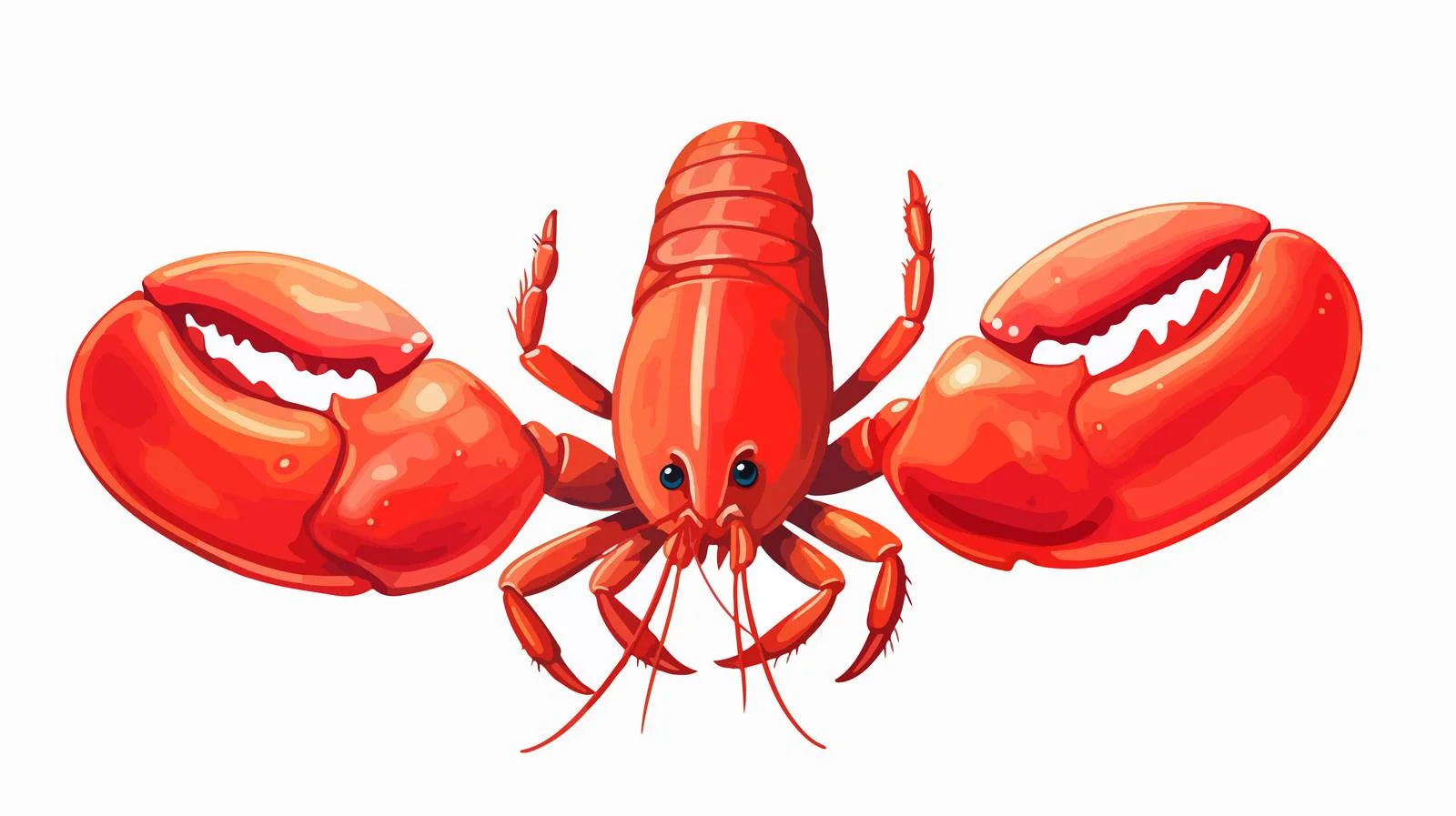 Adorable Top View Lobster Vector Illustration — free download from Dotvec