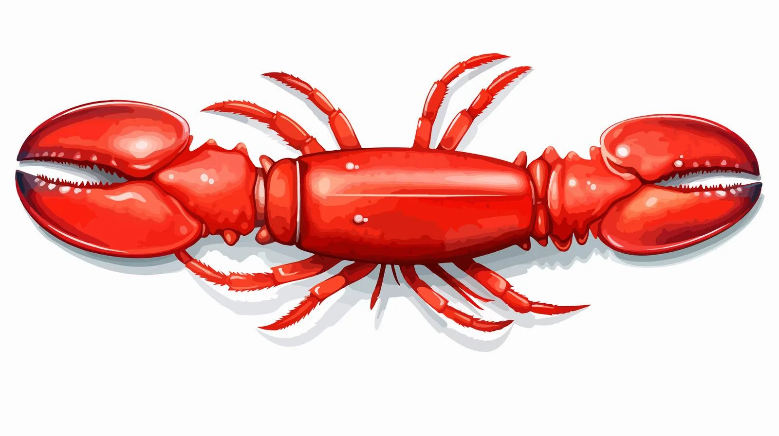 Adorable Top View Lobster Vector Illustration — free download from Dotvec