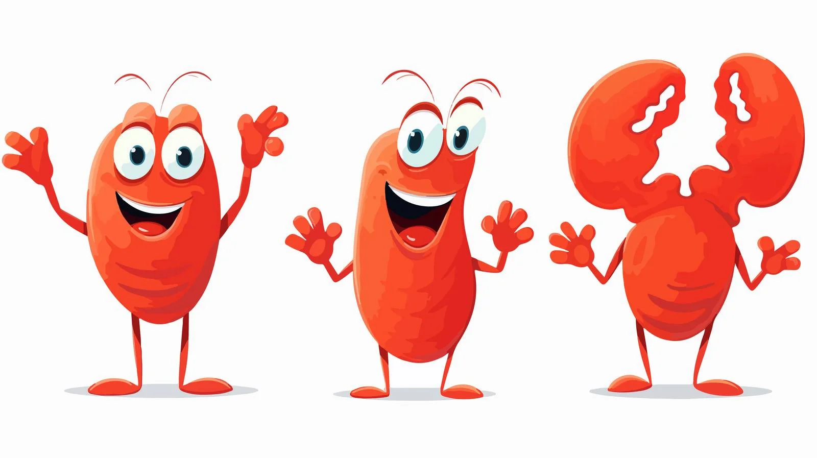 Adorable Lobster Shows Excitement — free download from Dotvec