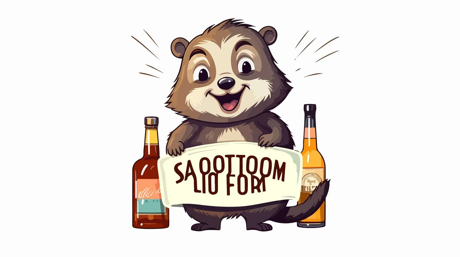 Whimsical Liquor Logo Design — free download from Dotvec