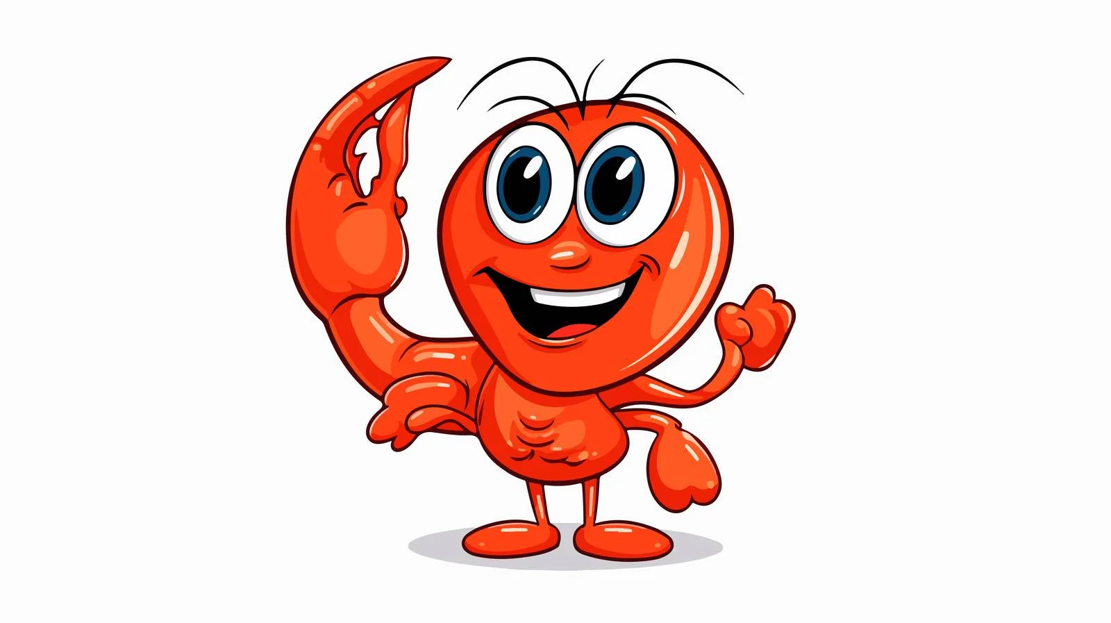 Whimsical Prawn Restaurant Logo — free download from Dotvec