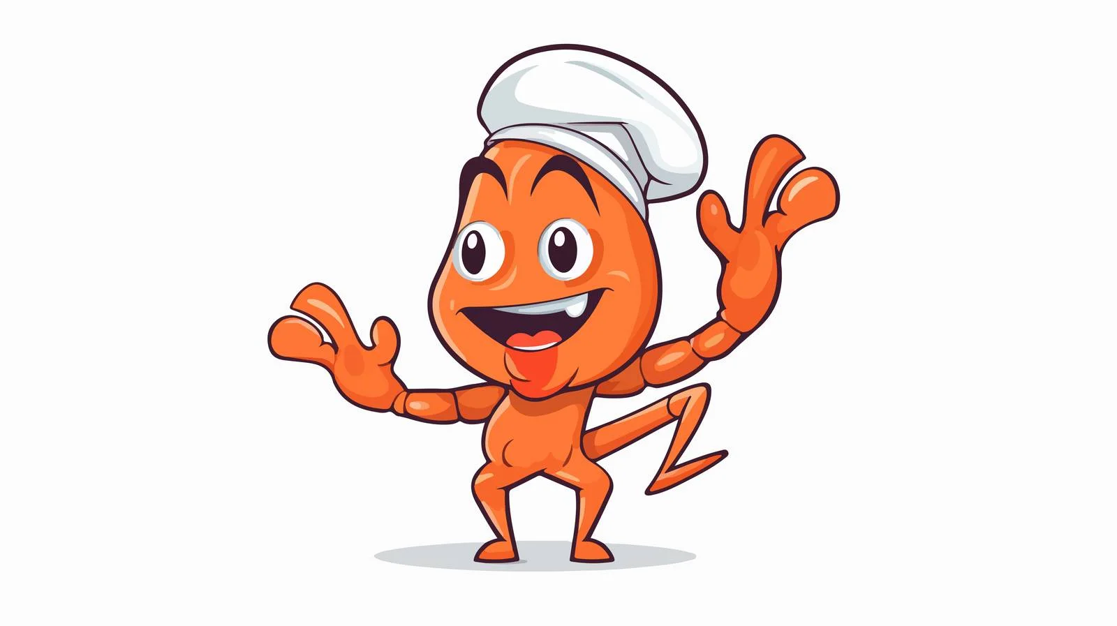 Whimsical Prawn Restaurant Logo — free download from Dotvec