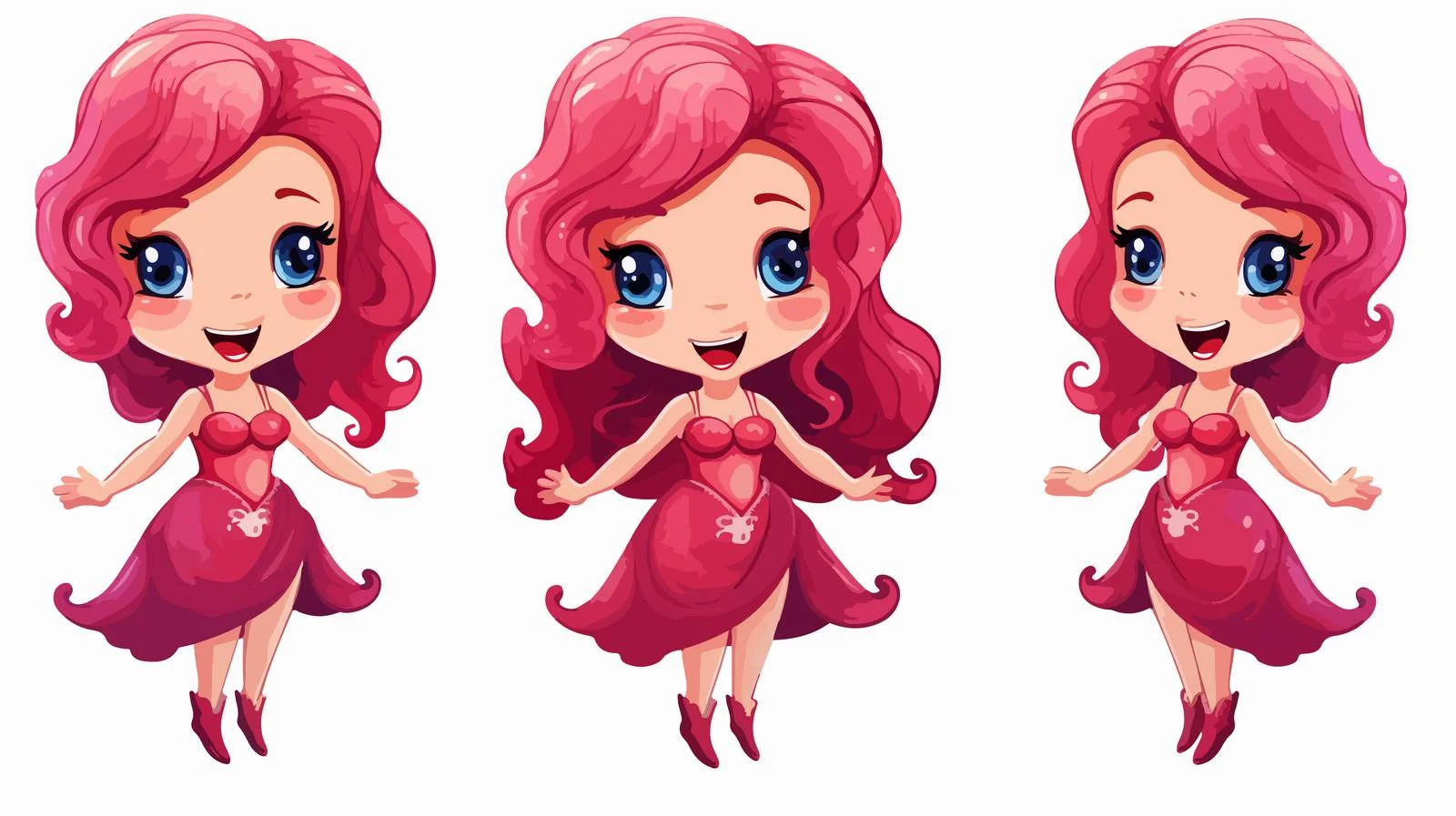 Adorable Mermaid Vector Illustration — free download from Dotvec