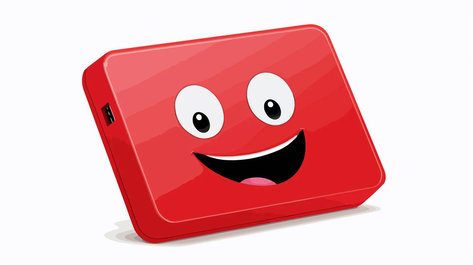 Adorable Red External Hard Drive — free download from Dotvec