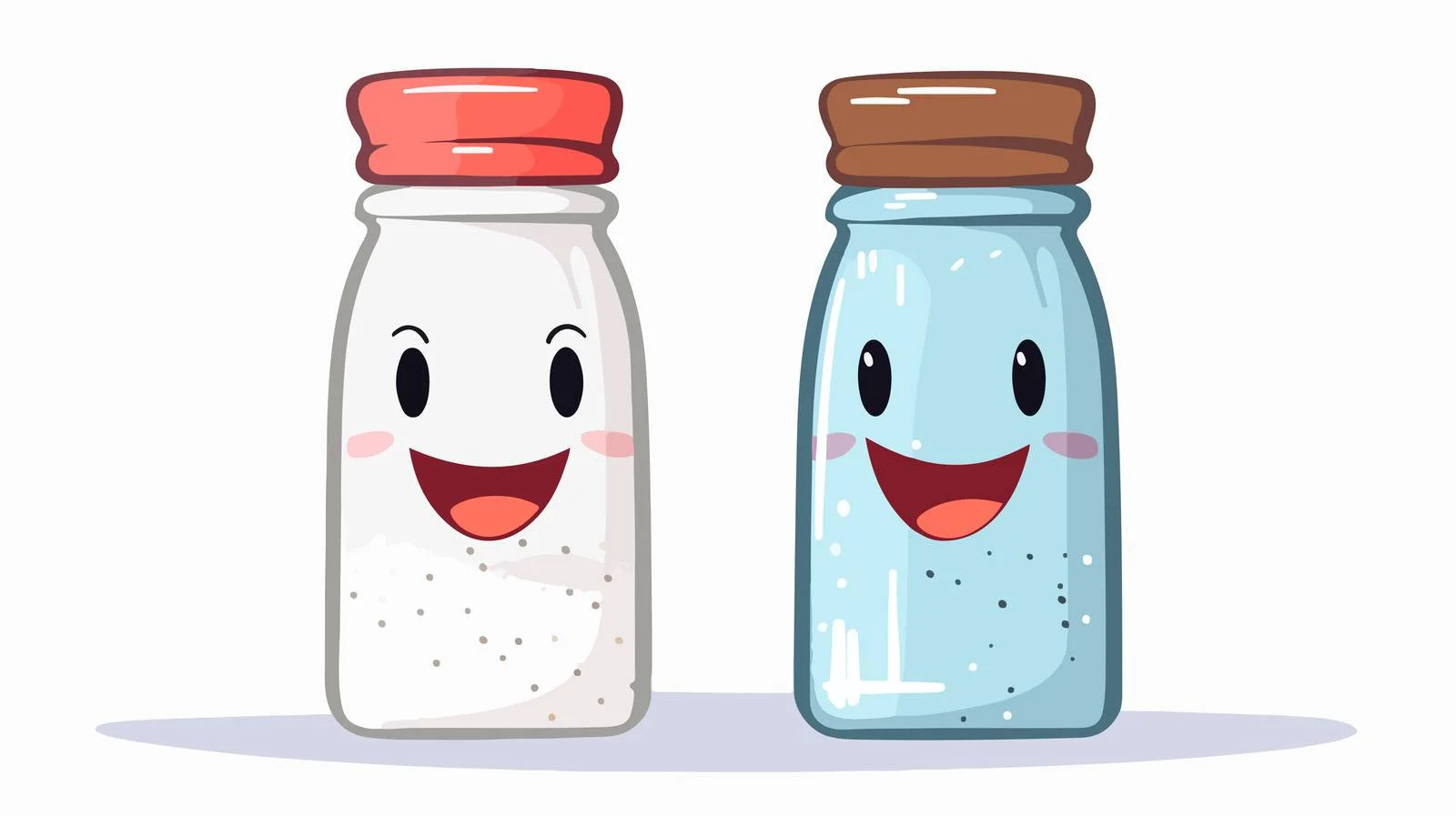 Joyful Salt Bottle Vector Illustration — free download from Dotvec