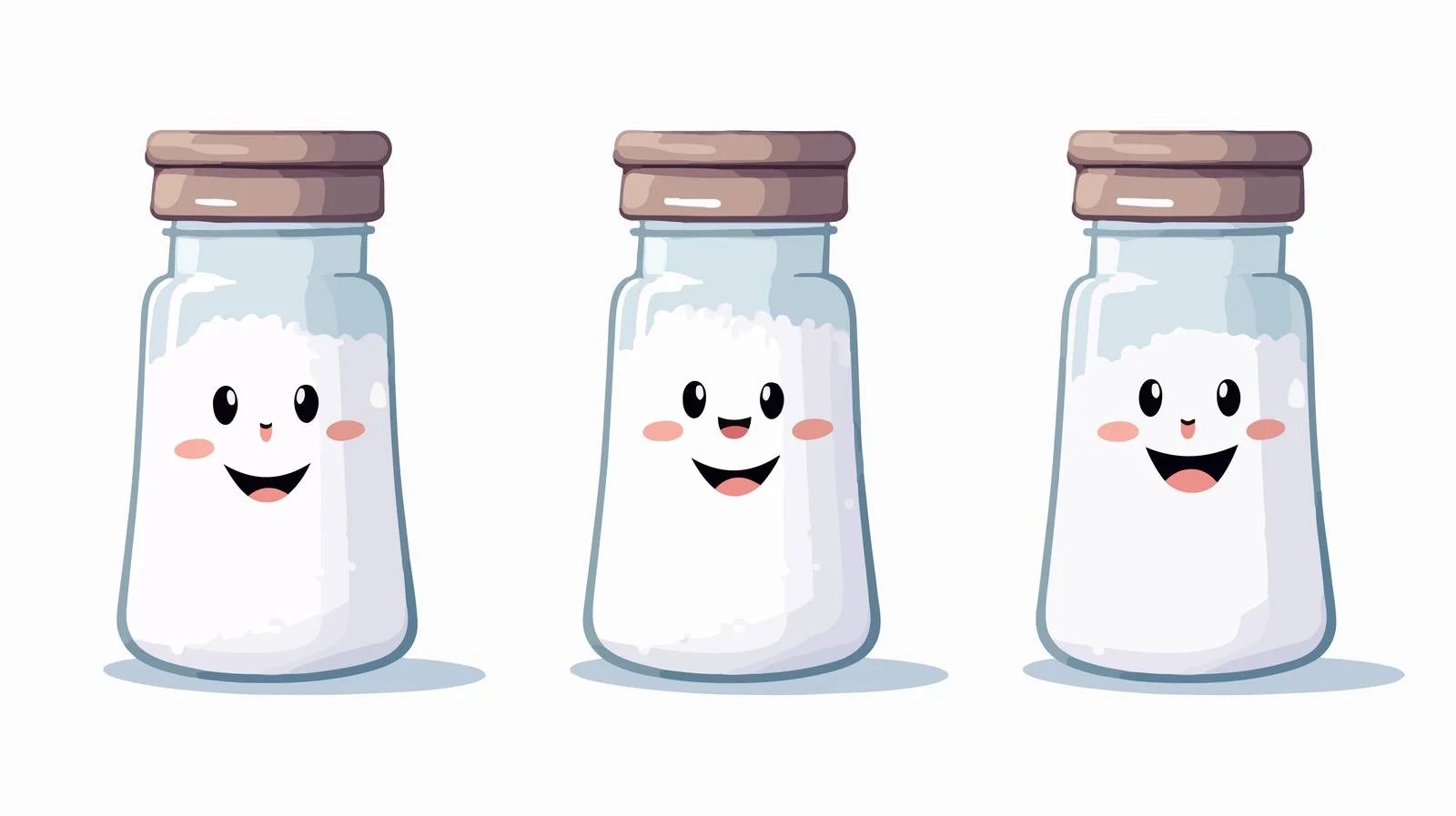Cheerful Salt Bottle Vector Illustration — free download from Dotvec