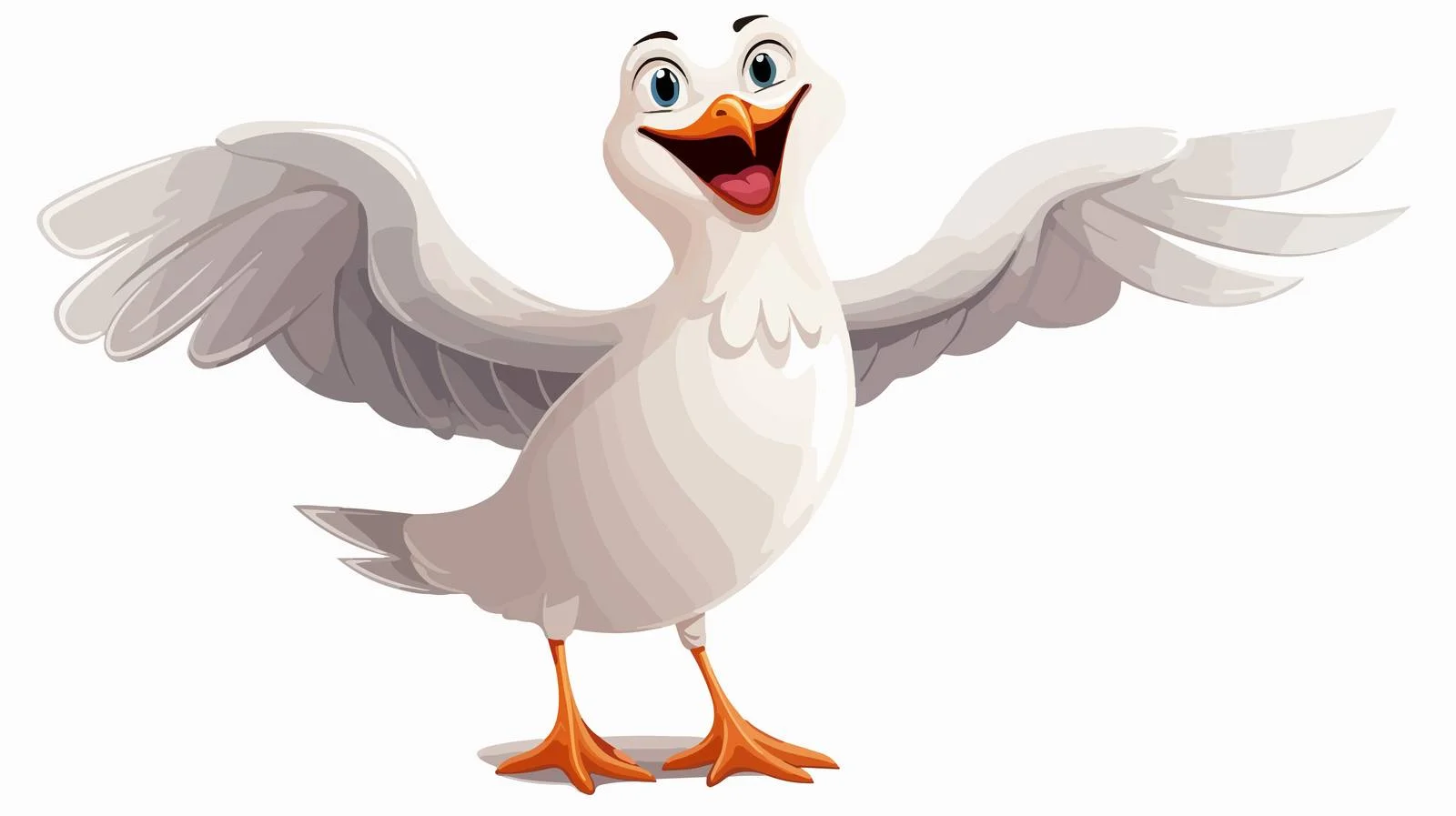 Joyful Seagull in Flight — free download from Dotvec