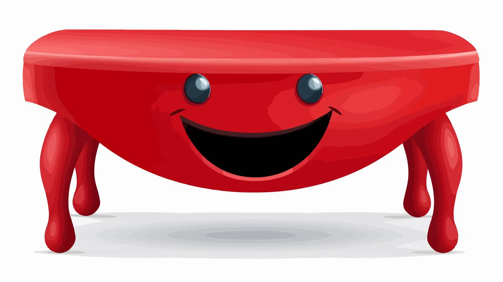 Adorable Simple Red Table Vector — free download from Dotvec