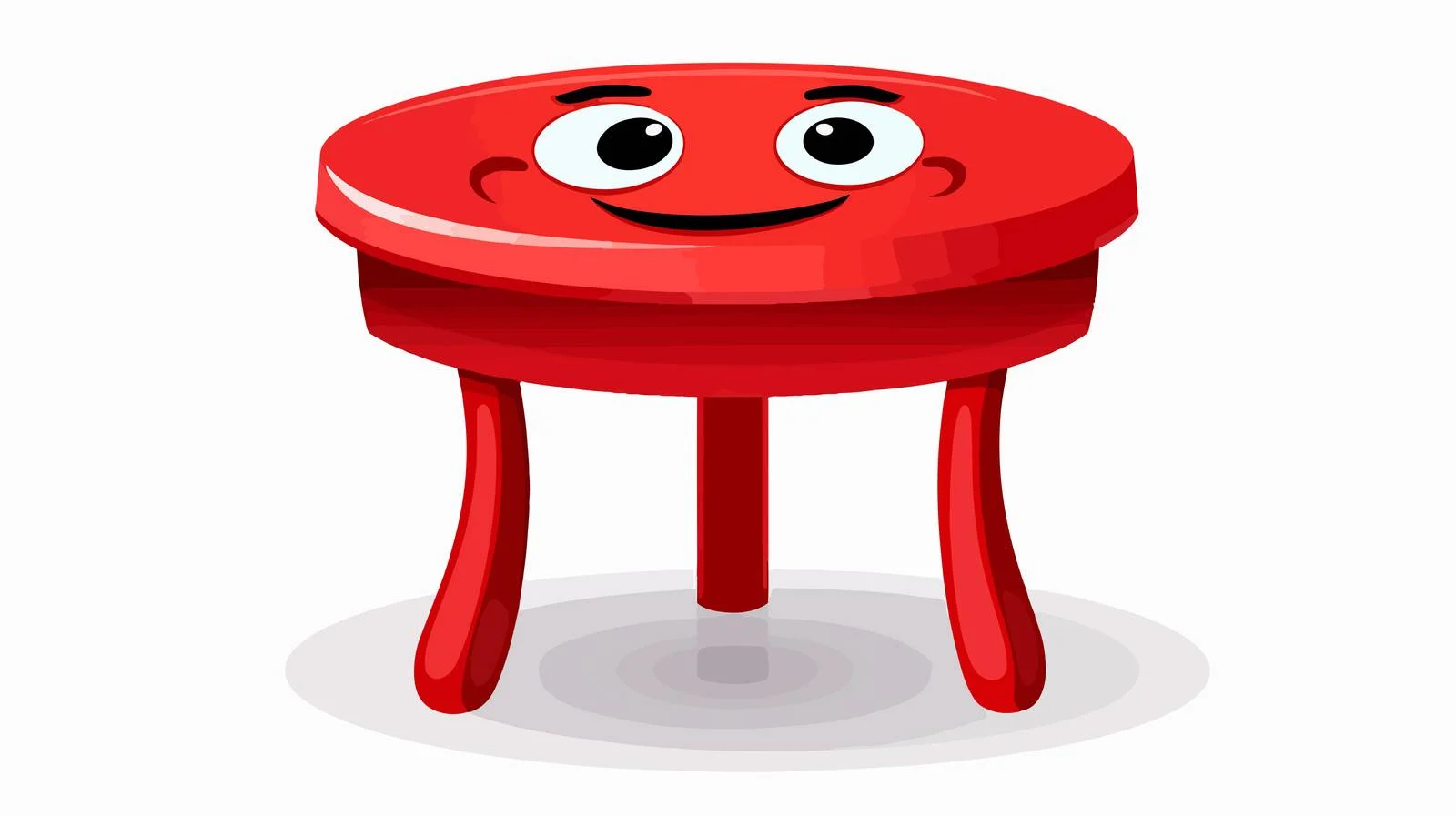 Adorable Red Table Vector Illustration — free download from Dotvec