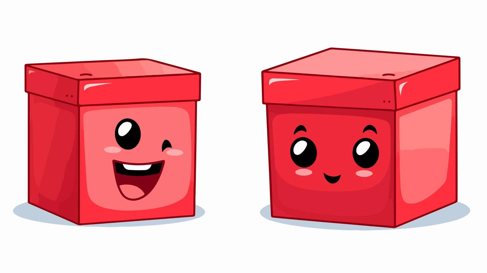 Adorable Red Packaging Box Design — free download from Dotvec