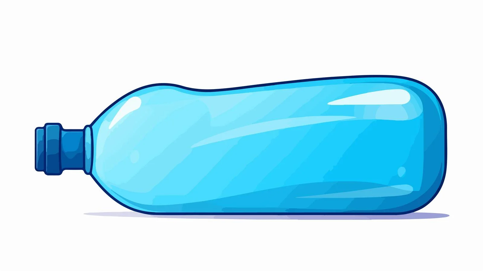 Quirky Blue Plastic Bottle — free download from Dotvec
