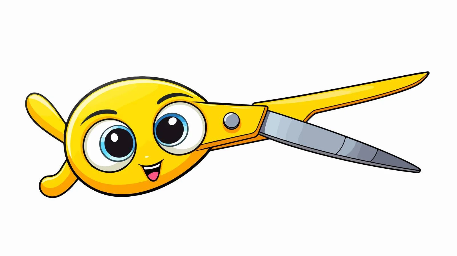 Yellow Scissor for Stationery Fun — free download from Dotvec