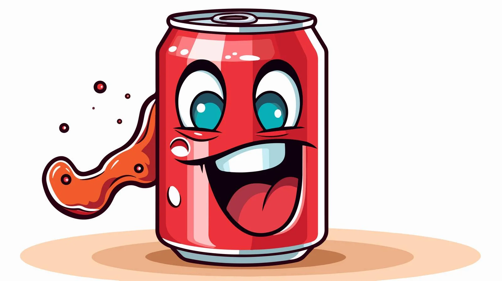 Amusing Soda Can with Winking Eye — free download from Dotvec
